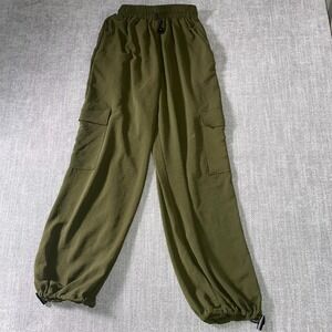 Persaya‎ Cargo Pants Womens 20 Olive Green Utility Tapered Leg Mountain Hiking
